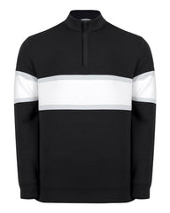 Swannies Golf Layering S / Black/White Swannies Golf - Men's Owen Quarter-Zip Colorblock Pullover