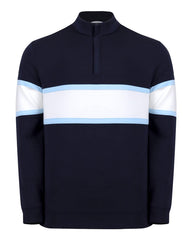 Swannies Golf Layering S / Navy/White Swannies Golf - Men's Owen Quarter-Zip Colorblock Pullover