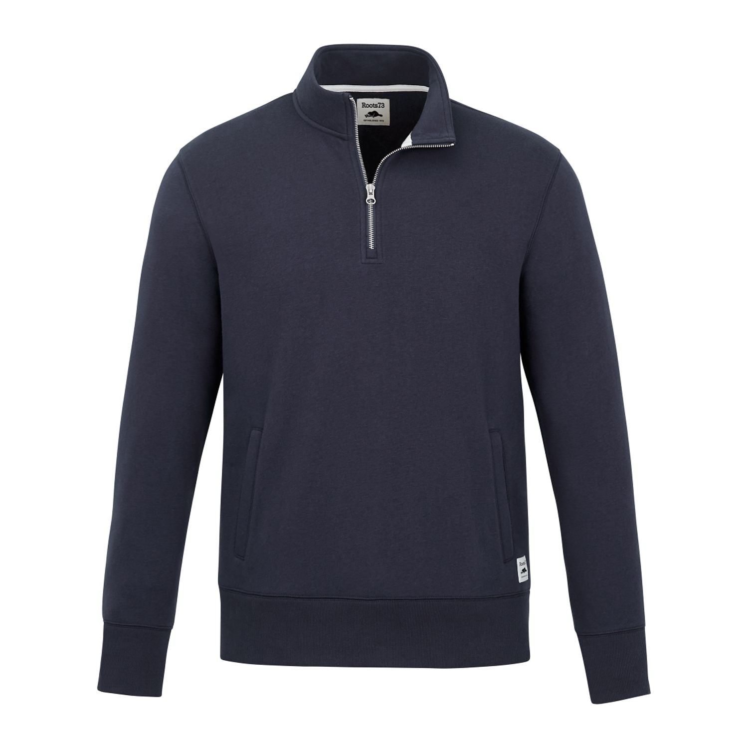 Roots Layering S / Atlantic Navy Roots73 - Men's PADDLECREEK Quarter-Zip Pullover
