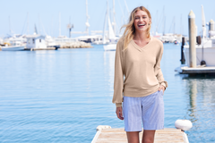 TravisMathew Sweatshirts TravisMathew - Women's Long Weekend Vneck