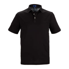 STITCH Polos S / Black STITCH - Men's Solid Short Sleeve Pique Polo