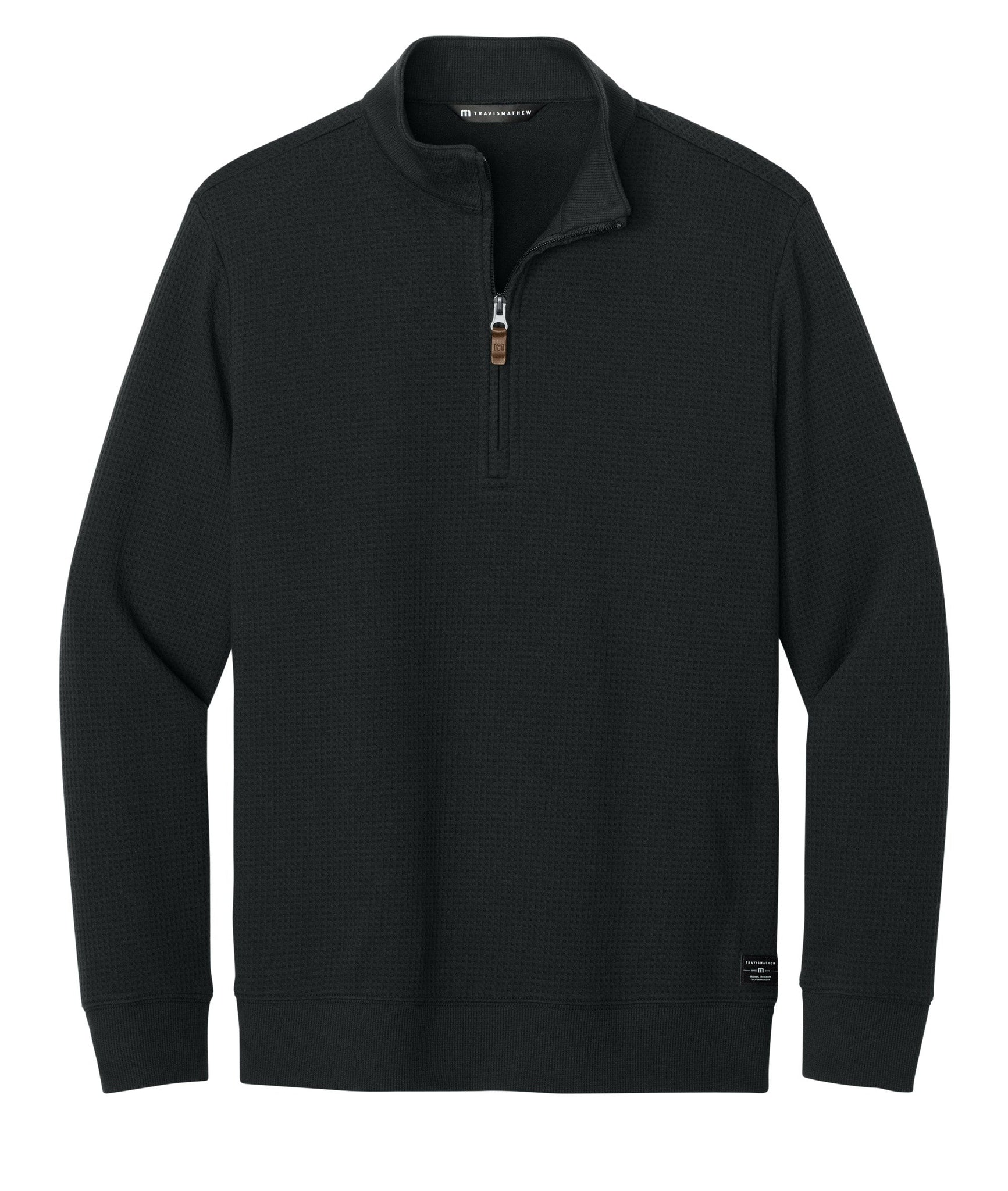 TravisMathew Layering S / Black TravisMathew - Men's Waffle 1/4-Zip