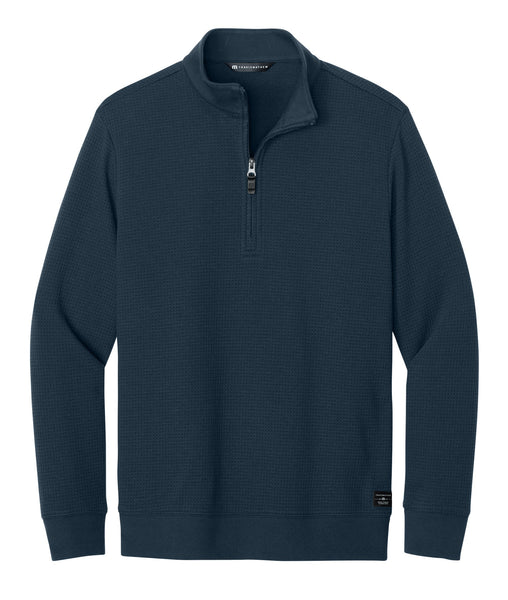 TravisMathew Layering S / Total Eclipse TravisMathew - Men's Waffle 1/4-Zip