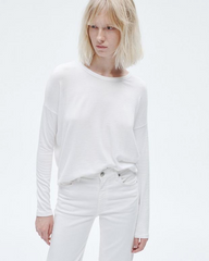 rag & bone T-shirts XXS / White rag & bone - Women's The Knit Long Sleeve Tee