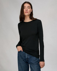 rag & bone T-shirts XXS / Black rag & bone - Women's The Slub Long Sleeve Tee