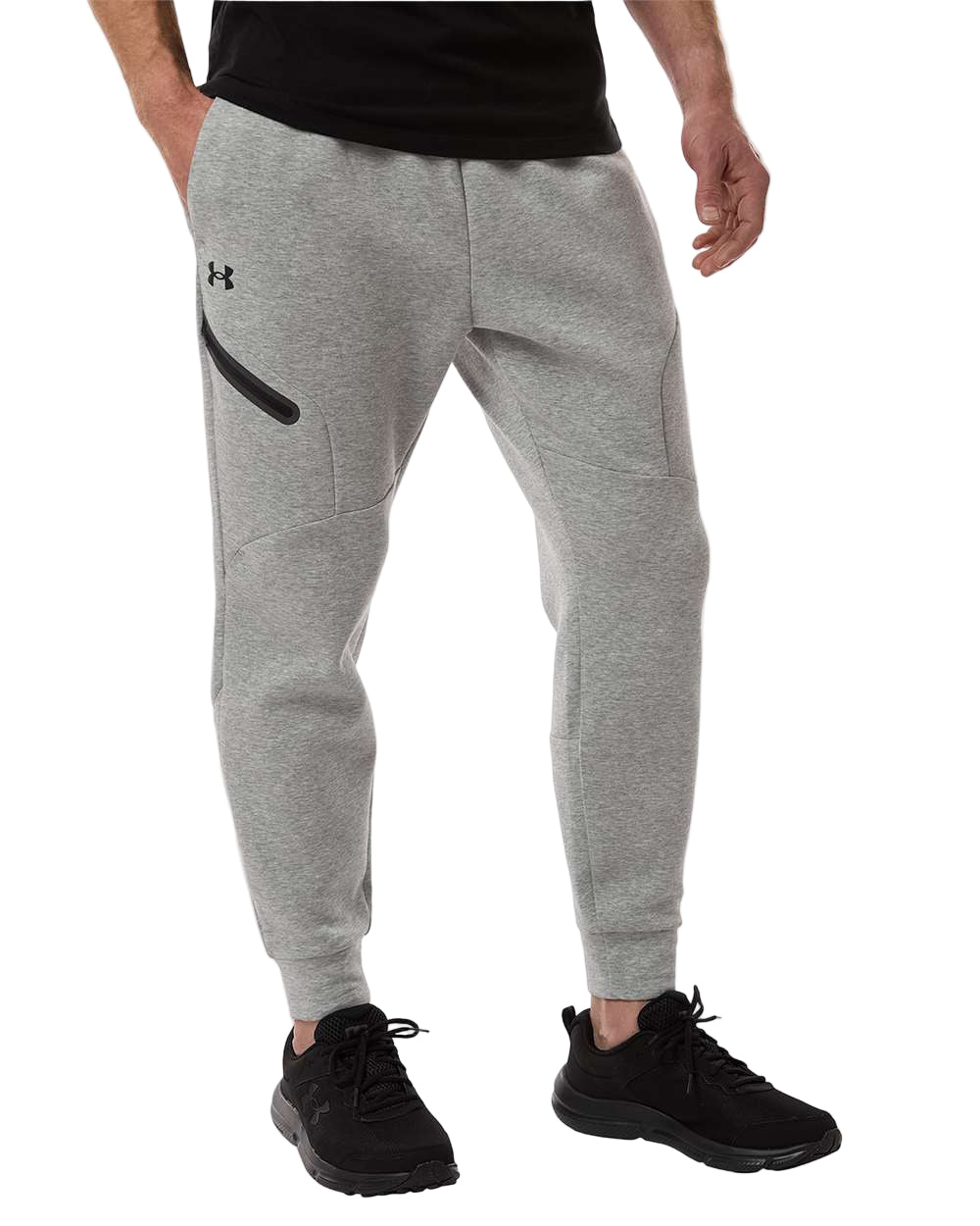 Under Armour Bottoms S / Mod Grey/Black Under Armour - Men's Unstoppable Fleece Joggers