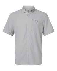 Under Armour Woven Shirts S / Mod Grey/Castlerock Under Armour - Men's Fish Pro Hybrid Woven Short Sleeve