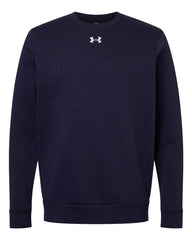 Under Armour Sweatshirts S / Midnight Navy/White Under Armour - Men's Team Icon Fleece Crew