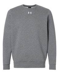 Under Armour Sweatshirts S / Pitch Grey Medium Heather/White Under Armour - Men's Team Icon Fleece Crew