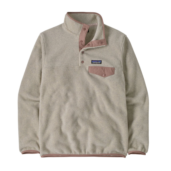 Patagonia Fleece XXS / Oatmeal Heather w/Moonrise Taupe Patagonia - Women's Lightweight Synchilla® Fleece Snap-T® Fleece Pullover