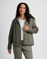 Free Fly Outerwear XS / Smokey Olive Free Fly - Women's Folly Twill Chore Coat