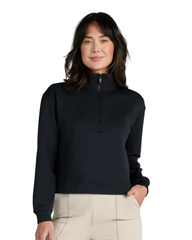 Bad Birdie Layering XS / Black Bad Birdie - Women's At Ease Quarter-Zip