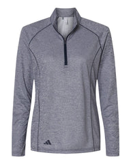 adidas Layering S / Collegiate Navy Melange adidas - Women's Space Dyed 1/4-Zip Pullover