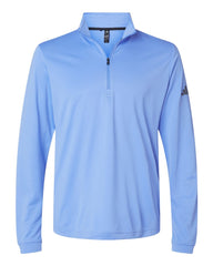 adidas Layering XS / Blue Fusion adidas - Men's Lightweight UPF Quarter-Zip Pullover