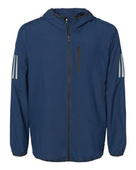 adidas Outerwear S / Collegiate Navy adidas - Men's Hooded Full-Zip Windbreaker