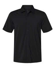 adidas Woven Shirts S / Black adidas - Men's Button Down Short Sleeve Shirt