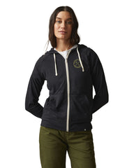 American Giant Sweatshirts XS / Black Heather American Giant - Women's Lightweight Full Zip Hoodie