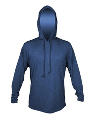 ANETIK T-shirts S / Navy Heathered ANETIK - Men's Low Pro Tech Hooded T-Shirt