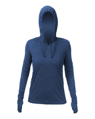 ANETIK T-shirts XS / Navy Heathered ANETIK - Women's Breeze Tech Hooded T-Shirt