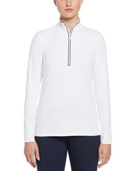 Penguin Layering S / Bright White Penguin - Women's Veronica 1/4-Zip Pullover