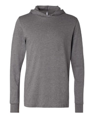 Bella + Canvas T-Shirts XS / Deep Heather Bella + Canvas - Jersey Long Sleeve Hoodie