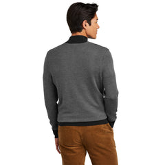 Brooks Brothers Sweaters Brooks Brothers - Men's Washable Merino Birdseye 1/4-Zip Sweater