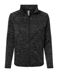 Burnside Outerwear S / Heather Black Burnside - Women's Sweater Knit Jacket