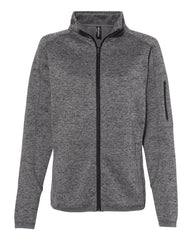 Burnside Outerwear S / Heather Charcoal Burnside - Women's Sweater Knit Jacket