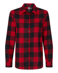 Burnside Woven Shirts S / Red/Black Buffalo Burnside - Women's Boyfriend Flannel