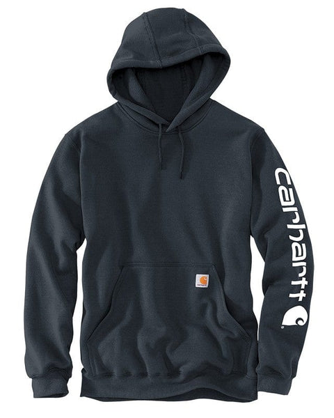 Carhartt Sweatshirts S / New Navy Carhartt - Men's Midweight Hooded Logo Sweatshirt