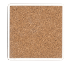 CoasterStone Accessories One Size / White/Beige Stone CoasterStone - 2 Pack Absorbent Stone Tumbled Square Coaster