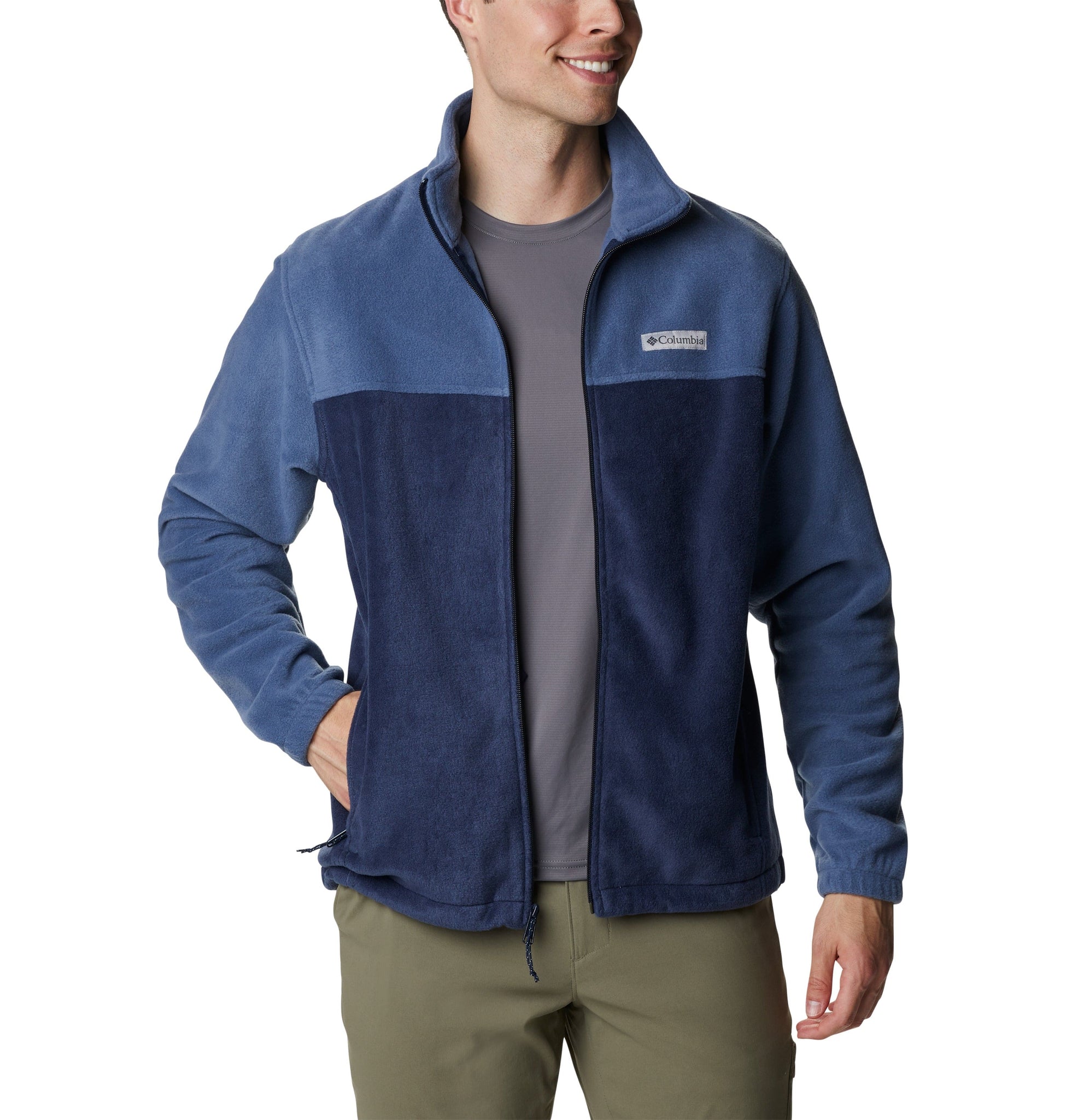 Swift Ship Fleece S / Dark Mountain/Collegiate Navy 3-Day Swift Ship: Columbia - Men's Full-Zip Steens Mountain™ Fleece Jacket