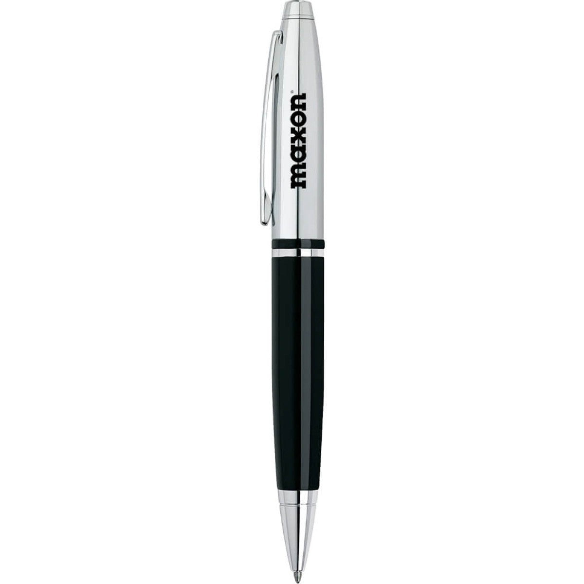 Cross Writing Instruments One Size / Black Cross - Calais Chrome & Black Lacquer Ballpoint Pen