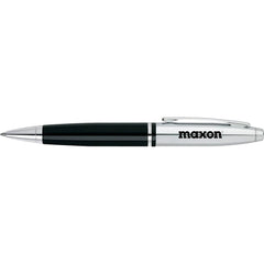 Cross Writing Instruments One Size / Black Cross - Calais Chrome & Black Lacquer Ballpoint Pen