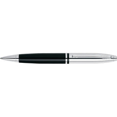 Cross Writing Instruments One Size / Black Cross - Calais Chrome & Black Lacquer Ballpoint Pen