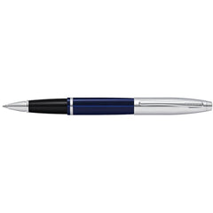 Cross Writing Instruments One Size / Blue Cross - Bailey Chrome & Blue Lacquer Rollerball Pen