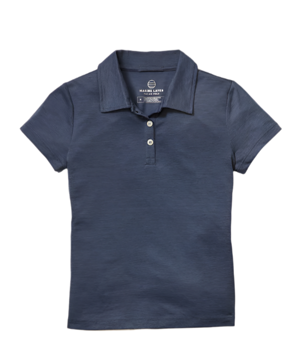 Marine Layer Polos XS / Navy Marine Layer - Women's Re-Spun Air Polo