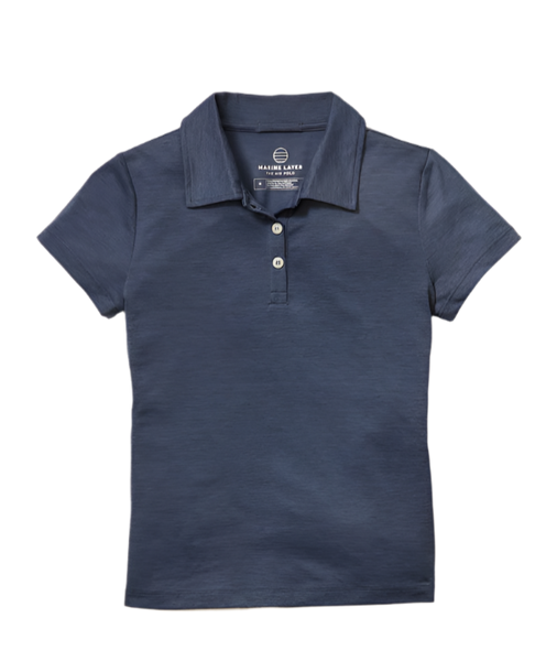 Marine Layer Polos XS / Navy Marine Layer - Women's Re-Spun Air Polo