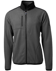 Cutter & Buck Fleece S / Elemental Grey/Black Cutter & Buck - Men's Cascade Sherpa Fleece Jacket