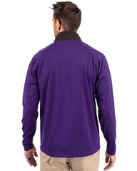 Cutter & Buck Layering Cutter & Buck - Men's Adapt Eco Knit Hybrid Quarter-Zip Pullover