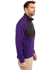 Cutter & Buck Layering Cutter & Buck - Men's Adapt Eco Knit Hybrid Quarter-Zip Pullover