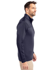 Cutter & Buck Layering Cutter & Buck - Men's Traverse Stripe Quarter Zip