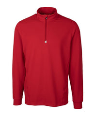 Cutter & Buck Layering S / Red Cutter & Buck - Men's Traverse Stretch Quarter Zip