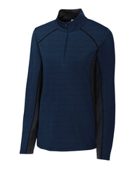 Cutter & Buck Layering XS / Dark Navy Cutter & Buck - Clique Women's Ice Pique Colorblock Half Zip Pullover