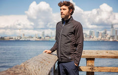 Cutter & Buck Outerwear Cutter & Buck - Men's Adapt Eco Knit Hybrid Recycled Full-Zip Jacket
