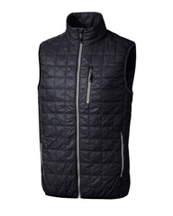 Cutter & Buck Outerwear S / Dark Navy/Silver Cutter & Buck - Men's Rainier PrimaLoft Eco Full Zip Vest