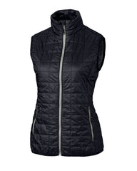 Cutter & Buck Outerwear XS / Dark Navy/Silver Cutter & Buck - Women's Rainier PrimaLoft Eco Full Zip Vest