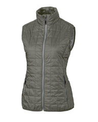 Cutter & Buck Outerwear XS / Poplar Melange Cutter & Buck - Women's Rainier PrimaLoft Eco Full Zip Vest