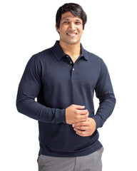 Cutter & Buck Polos Cutter & Buck - Men's Advantage Pique Long Sleeve Polo