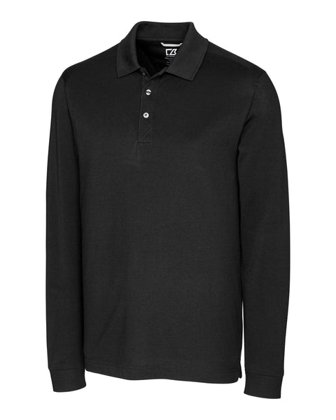 Cutter & Buck Polos S / Black Cutter & Buck - Men's Advantage Pique Long Sleeve Polo